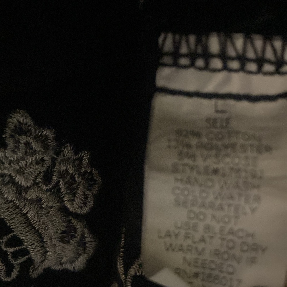 Black and White Embroidered Jean Jacket with Western Flair - Picture 8 of 13
